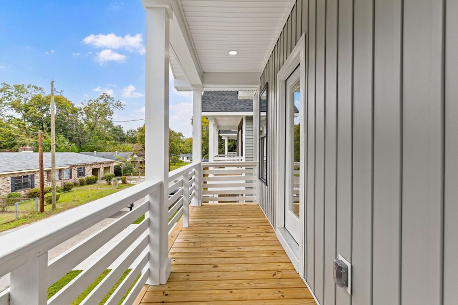 Exterior details and patio area of a home in , North Charleston (Image 16).