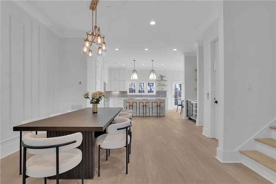 Furnished interior view inside a new home in Skyview On Broad, Sugar Hill (Image 10).