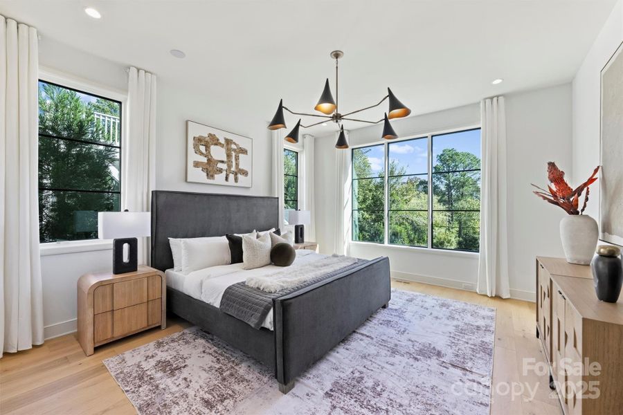Furnished interior view inside a new home in , Charlotte (Image 10).