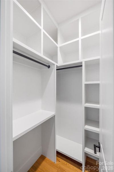 Main level guest suite closet.