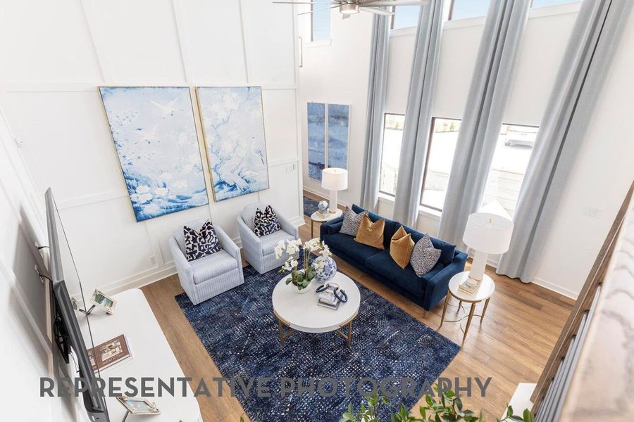 Furnished interior view inside a new home in Pomona, Manvel (Image 15).