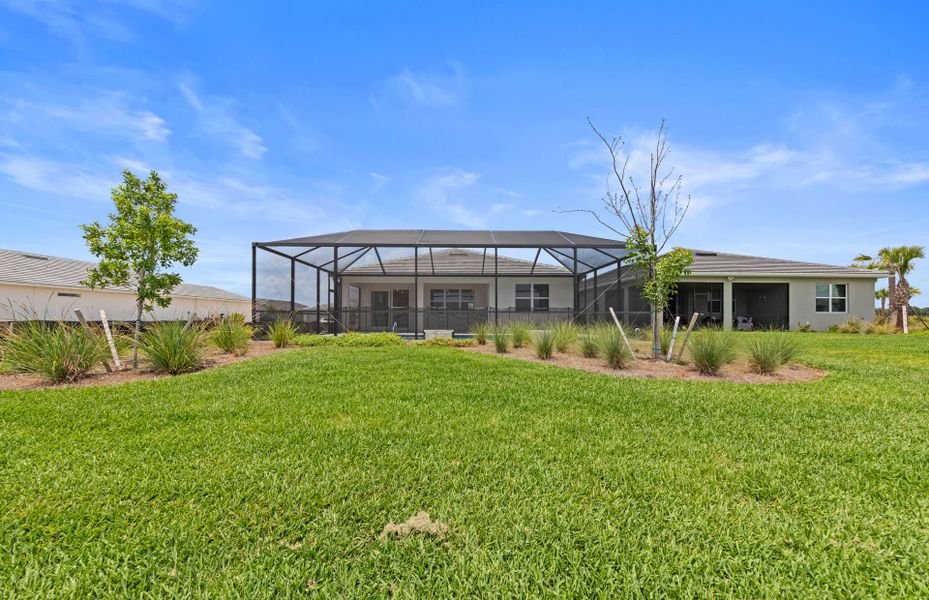 Rear exterior of home