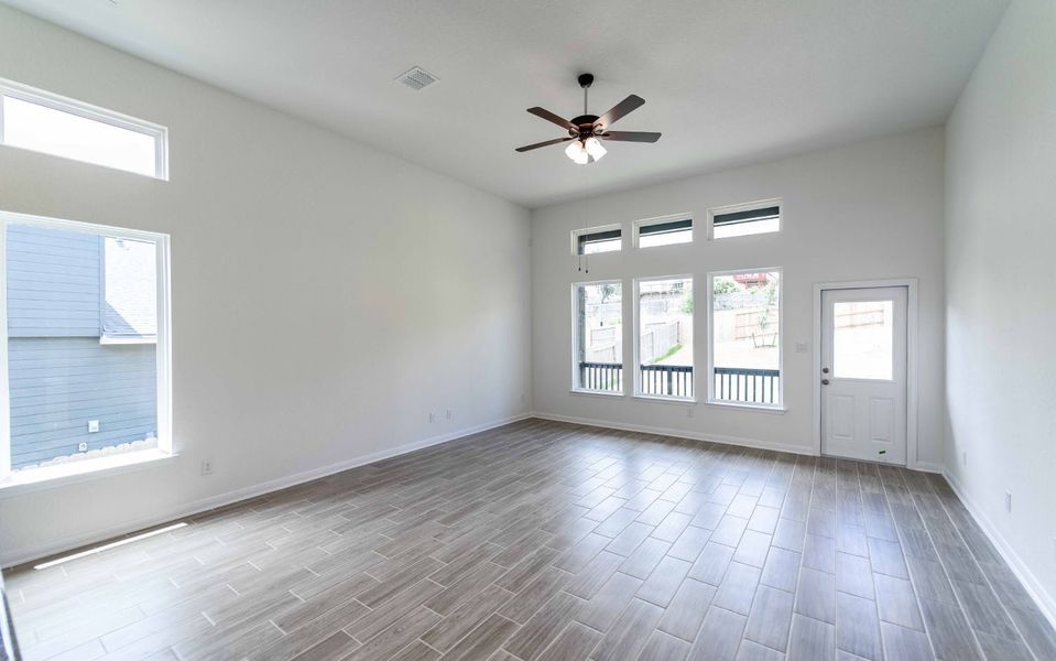 Spacious, unfurnished interior of a new home in Homestead, Schertz (Image 14). Spacious, unfurnished interior of a new home in Homestead, Schertz (Image 14).