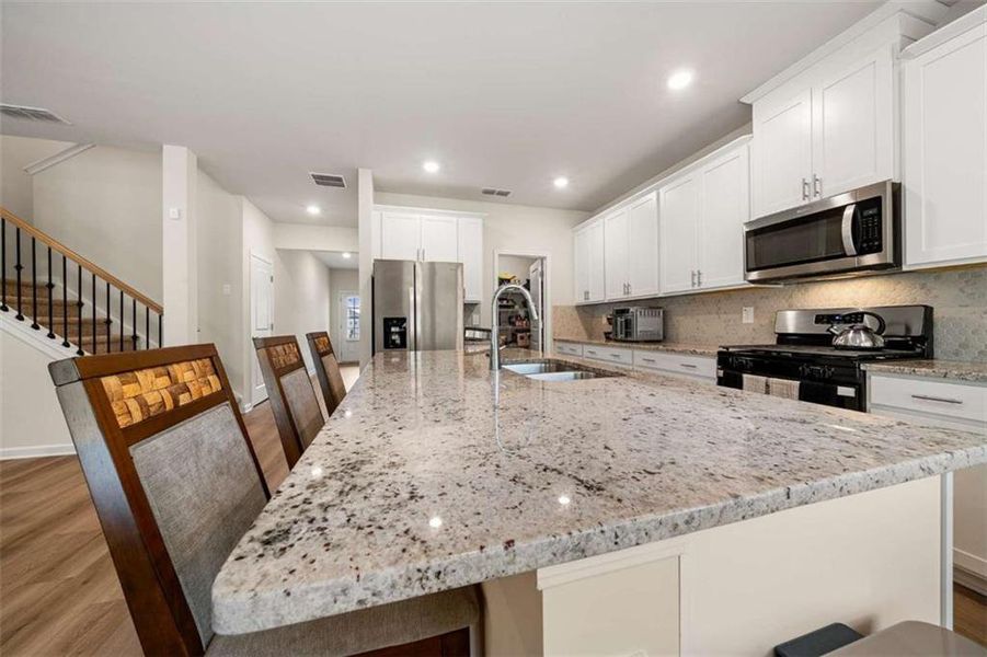 Furnished interior view inside a new home in Creekside at Oxford Park, Fairburn (Image 4).