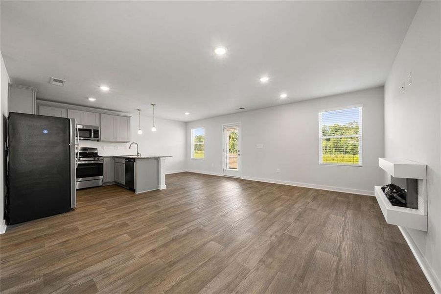 Furnished interior view inside a new home in Crossvine Village, LaGrange (Image 7). Furnished interior view inside a new home in Crossvine Village, LaGrange (Image 7).