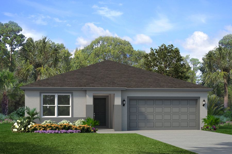 Representative exterior photo of a completed home built from the Sky by Park Square Residential in Leela Reserve, Tavares, FL (Image 4). Representative exterior photo of a completed home built from the Sky by Park Square Residential in Leela Reserve, Tavares, FL (Image 4).