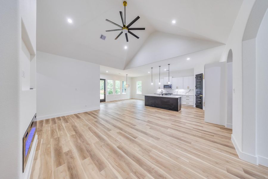 Warm, wood-like flooring throughout the home adds cozy elegance, durability, and a welcoming touch to every area of the home. Warm, wood-like flooring throughout the home adds cozy elegance, durability, and a welcoming touch to every area of the home.