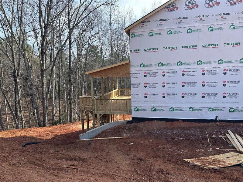 In-progress construction of a new home in , Braselton, GA (Image 5).