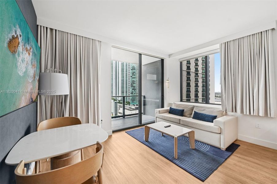 Furnished interior view inside a new home in , Miami (Image 7).