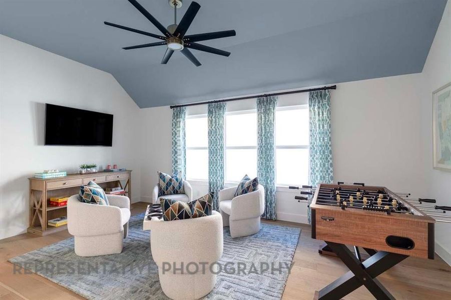 Furnished interior view inside a new home in Mustang Lakes, Celina (Image 11). Furnished interior view inside a new home in Mustang Lakes, Celina (Image 11).