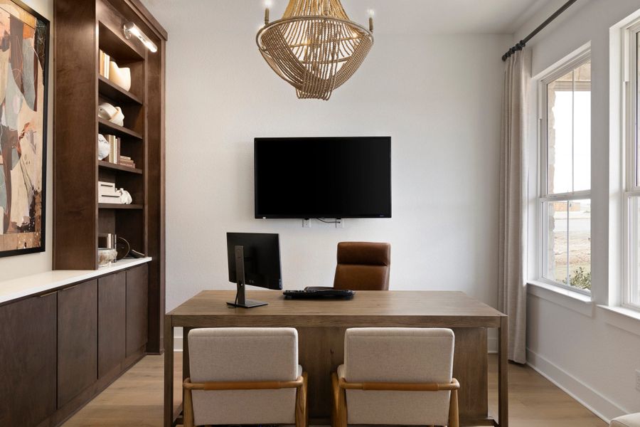 Furnished interior view inside a new home in Lariat, Liberty Hill (Image 8).