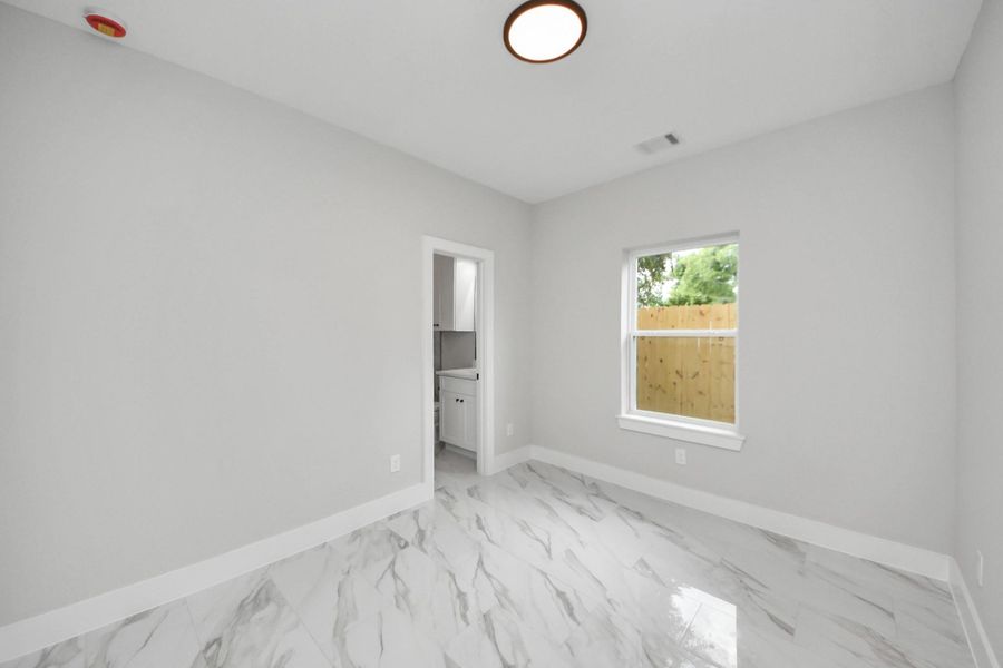 First-floor guest suite with private full bath