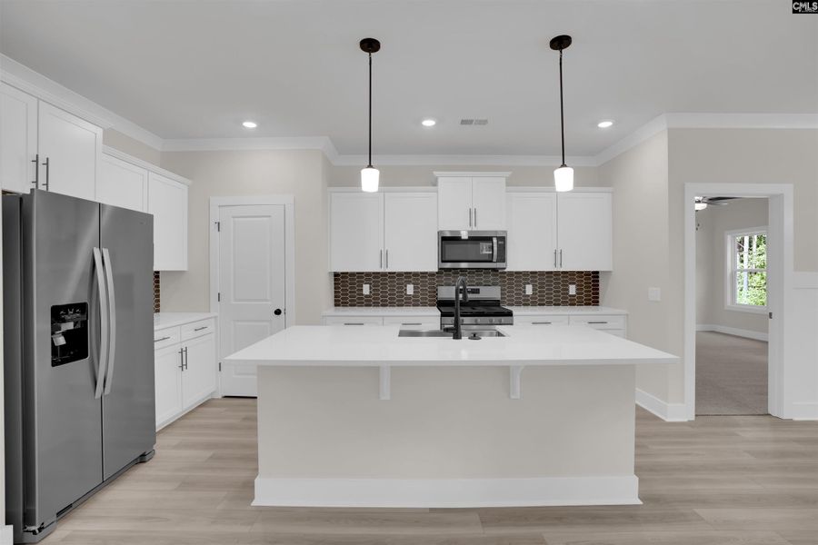 Furnished interior view inside a new home in Rolling Hills, Prosperity (Image 9).