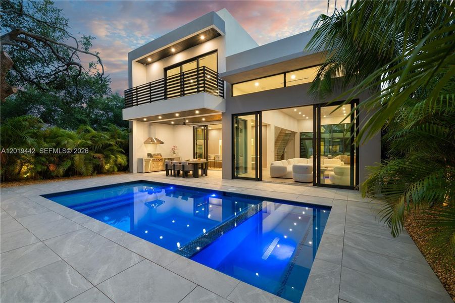 Exterior details and patio area of a home in , Miami (Image 42). Exterior details and patio area of a home in , Miami (Image 42).