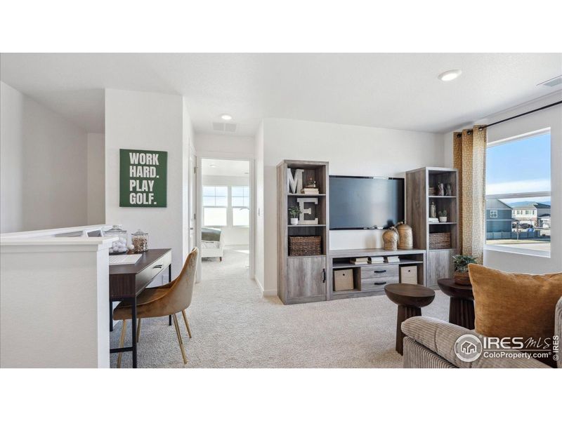 Furnished interior view inside a new home in Villas at Vantage, Berthoud (Image 11).
