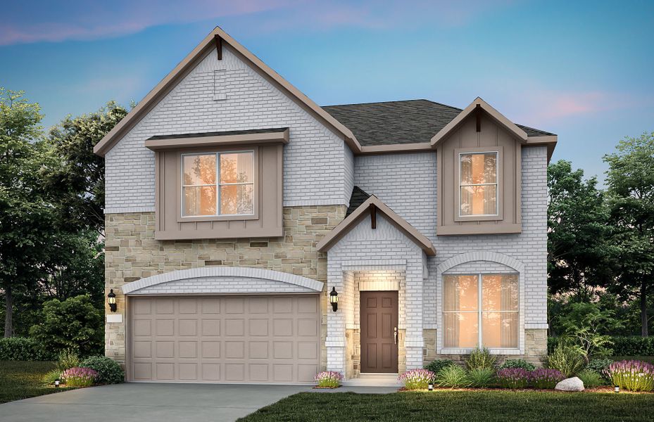 Representative exterior photo of a completed home built from the Puma by Pulte Homes in Parks of Village Creek, Burleson, TX (Image 24).