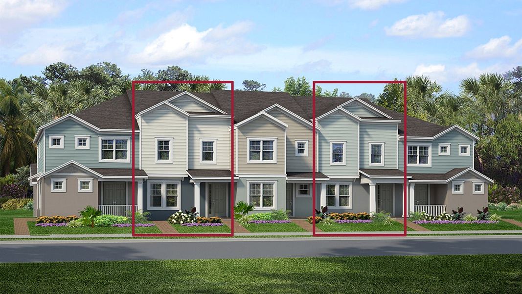 Representative exterior photo of a completed home built from the The Jefferson by Park Square Residential in Townwalk at Babcock Ranch, Punta Gorda, FL (Image 3). Representative exterior photo of a completed home built from the The Jefferson by Park Square Residential in Townwalk at Babcock Ranch, Punta Gorda, FL (Image 3).