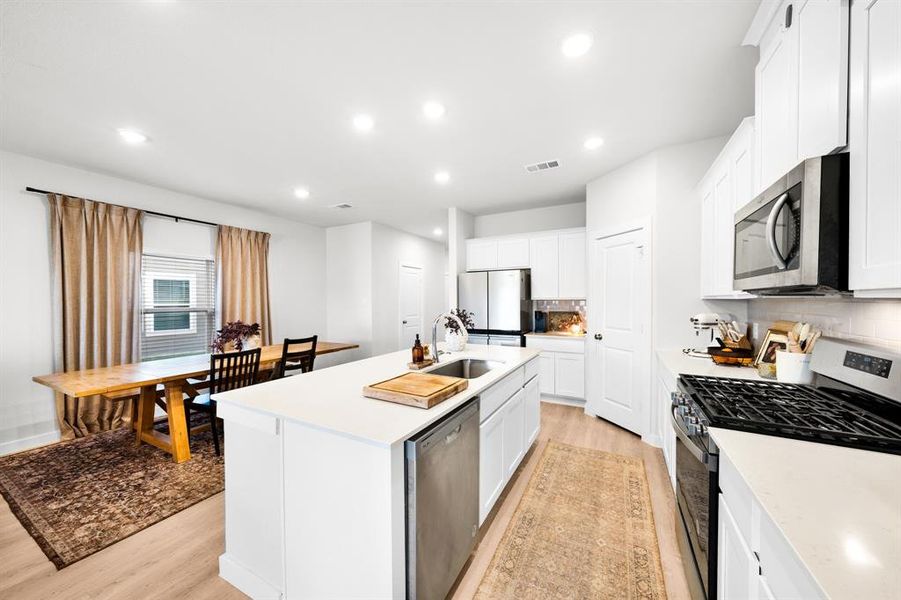 Furnished interior view inside a new home in Ambergrove, Royse City (Image 18).