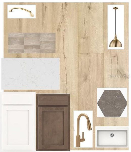 Sample of building materials used in homes in Waterset Bungalow Series, Apollo Beach (Image 3).