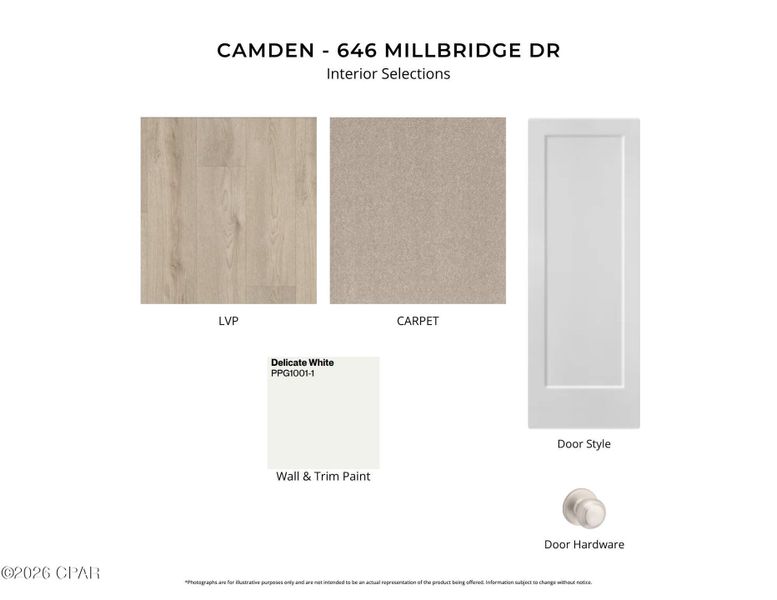 Sample of building materials used in homes in Salt Grass at Ward Creek, Panama City Beach (Image 4).