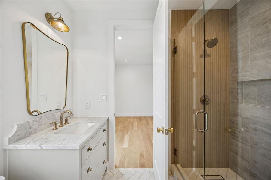 Furnished interior view inside a new home in , Dallas (Image 11).