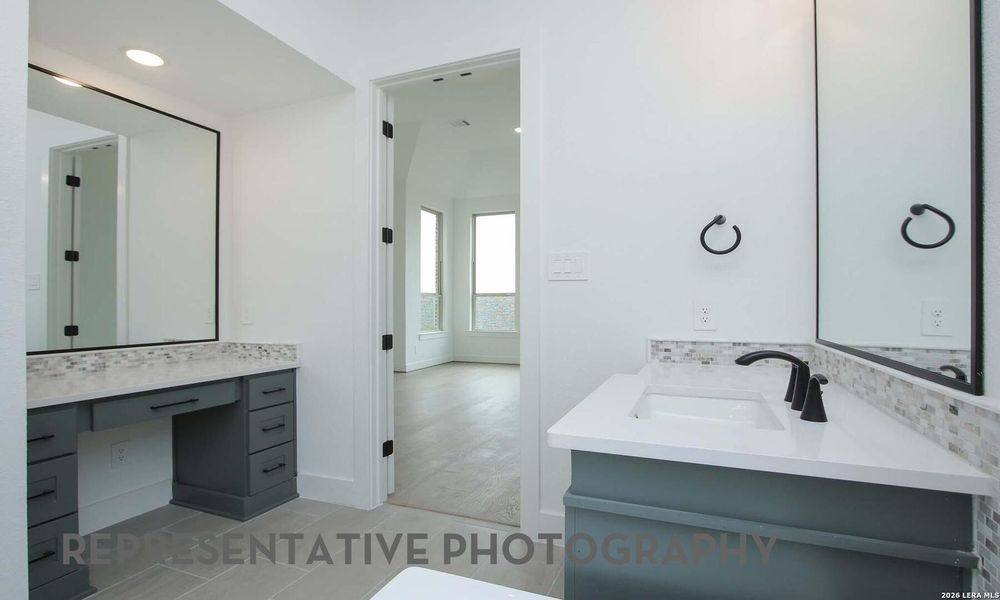 Furnished interior view inside a new home in Briggs Ranch, San Antonio (Image 4). Furnished interior view inside a new home in Briggs Ranch, San Antonio (Image 4).