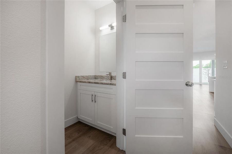 Downstairs half bath