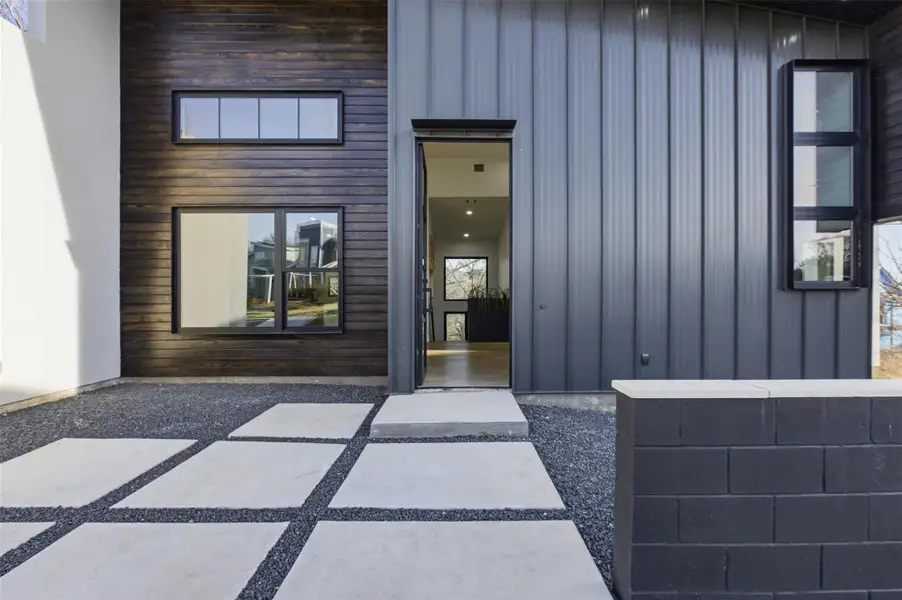 Welcoming front entrance to home.