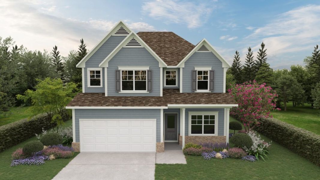 Representative exterior photo of a completed home built from the The Dayton by Direct Residential Communities in The Hills at Cedar Creek, Winder, GA (Image 2). Representative exterior photo of a completed home built from the The Dayton by Direct Residential Communities in The Hills at Cedar Creek, Winder, GA (Image 2).