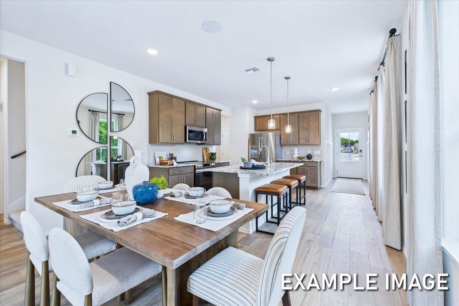 Representative furnished interior of a home built from the The Gillian C by Davidson Homes LLC in Buffalo Way Villas, Houston (Image 11).