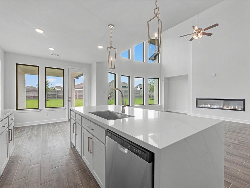 Representative furnished interior of a home built from the The Calistoga by Westin Homes in ARTAVIA® - 65' Art Collection, Conroe (Image 7). Representative furnished interior of a home built from the The Calistoga by Westin Homes in ARTAVIA® - 65' Art Collection, Conroe (Image 7).