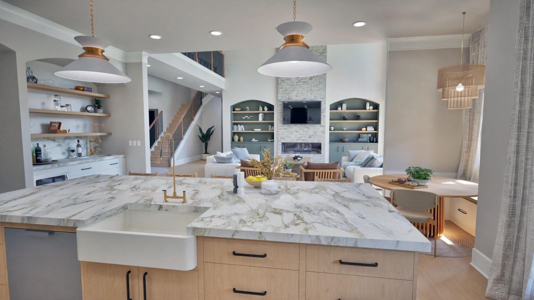 Furnished interior view inside a new home in , Johns Island (Image 13).