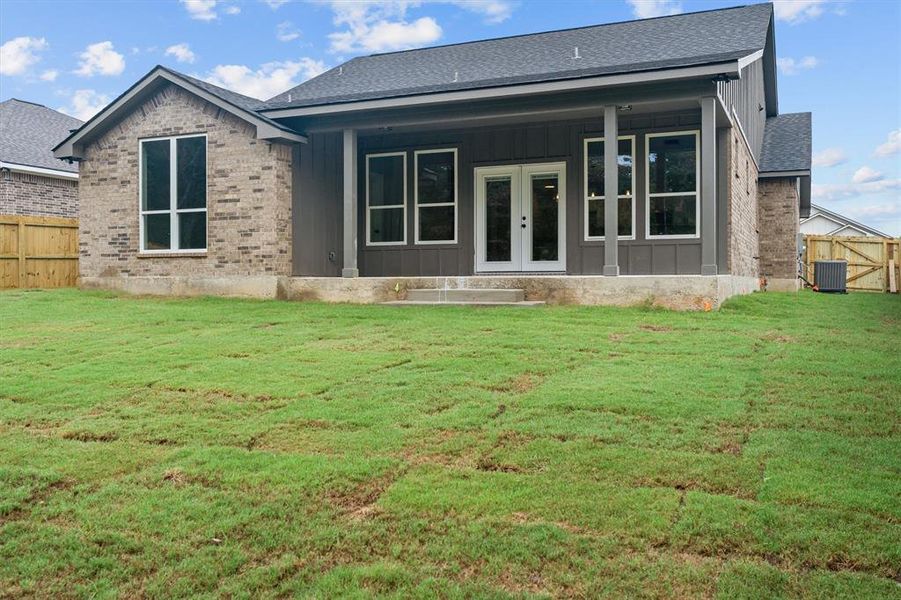 Exterior details and patio area of a home in , Lindale (Image 4). Exterior details and patio area of a home in , Lindale (Image 4).