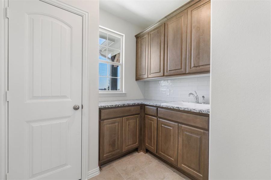 Furnished interior view inside a new home in Clear Sky Addition, Valley View (Image 6).