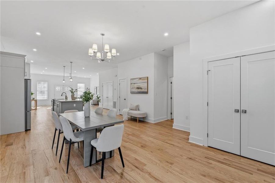 Furnished interior view inside a new home in , Atlanta (Image 4).