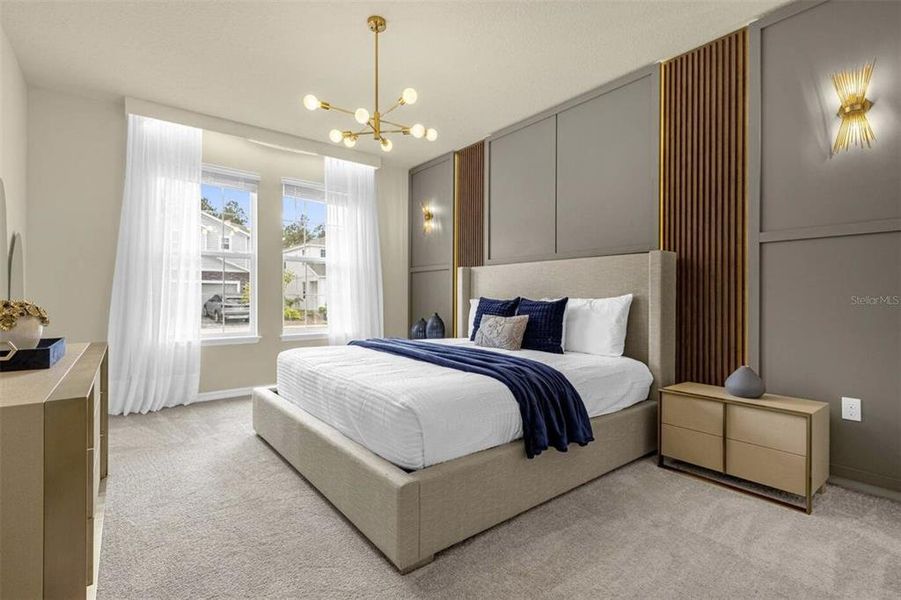 Furnished interior view inside a new home in , Davenport (Image 17).