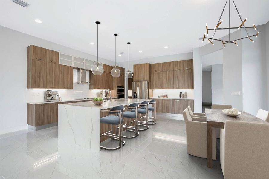 Representative furnished interior of a home built from the Oasis by CC Homes in Estates by Turnberry, Davie (Image 7). Representative furnished interior of a home built from the Oasis by CC Homes in Estates by Turnberry, Davie (Image 7).