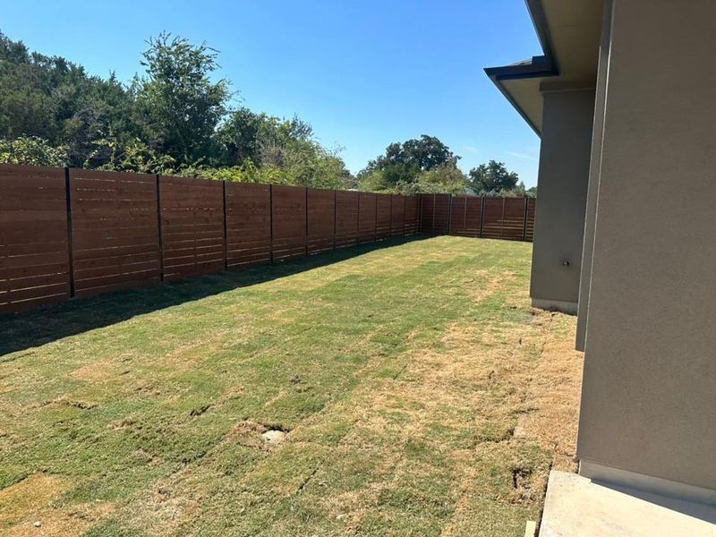 View of fenced backyard View of fenced backyard