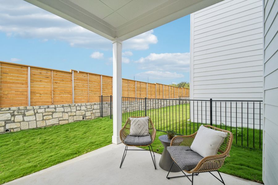 Representative exterior details of a home built from the Noah by Risewell Homes in Novel, Austin (Image 4).