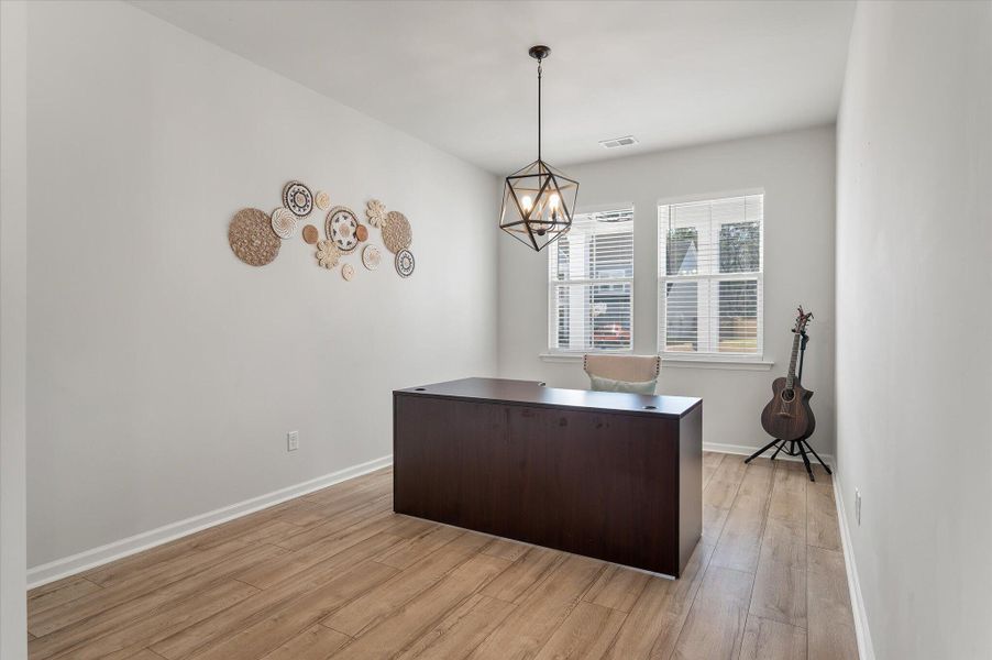 Furnished interior view inside a new home in Sweetgrass at Summers Corner, Summerville (Image 35).