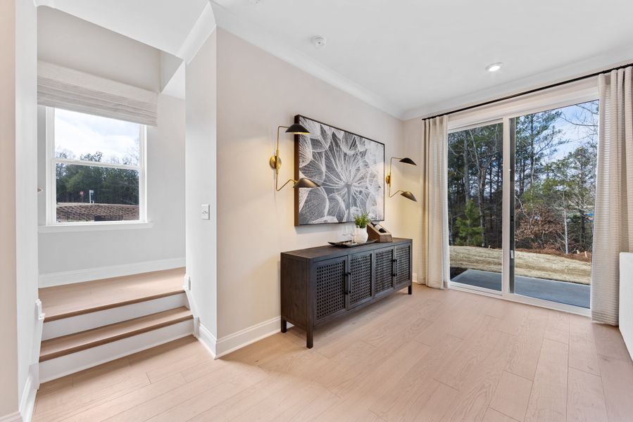 Representative furnished interior of a home built from the Knight by Tri Pointe Homes in Southbridge, Fort Mill (Image 14).