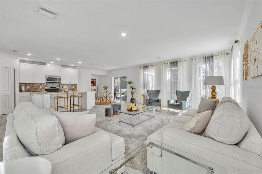 Furnished interior view inside a new home in , Leesburg (Image 18).