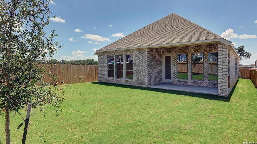 Exterior details and patio area of a home in Kallison Ranch, San Antonio (Image 28).