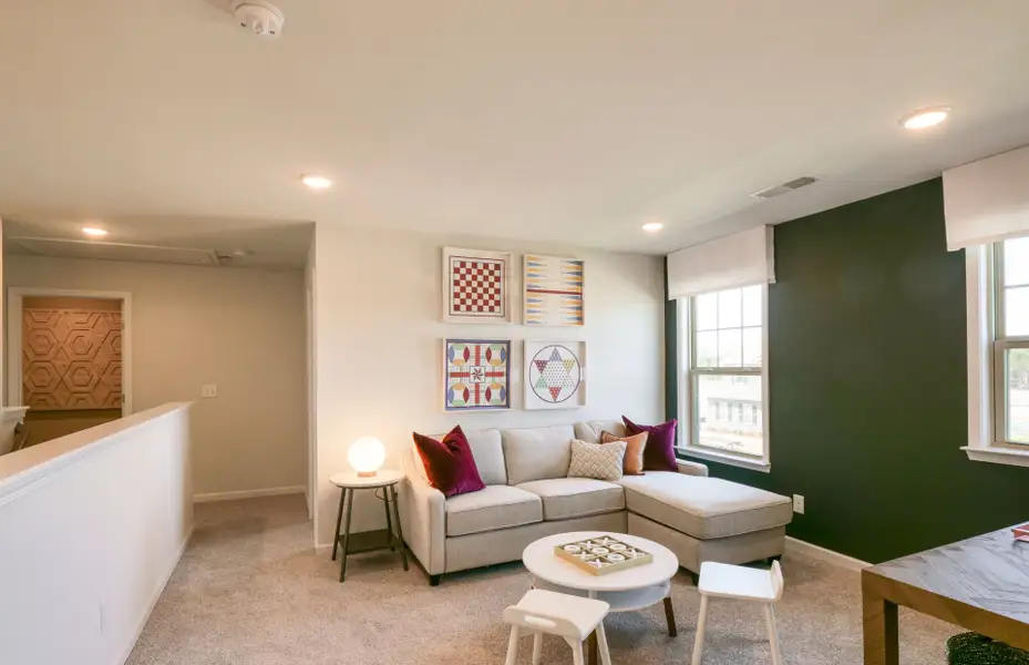 Furnished interior view inside a new home in Providence Oaks, Fuquay Varina (Image 3).