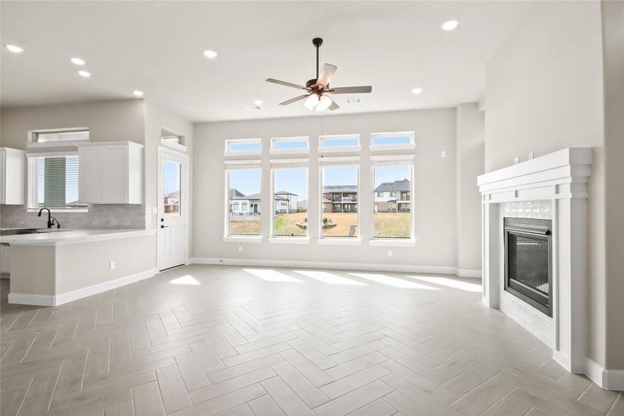 Bright and open great room