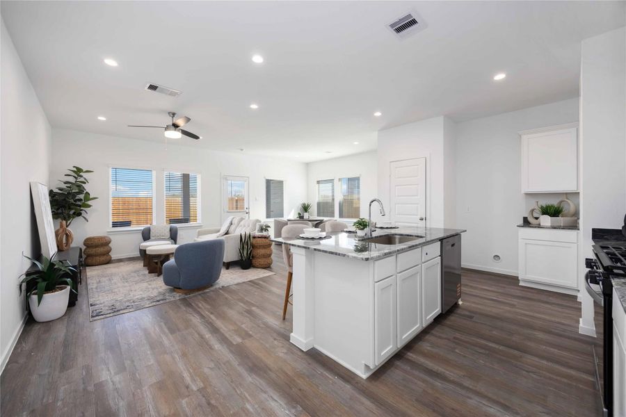 Furnished interior view inside a new home in Legacy Village, Houston (Image 6).