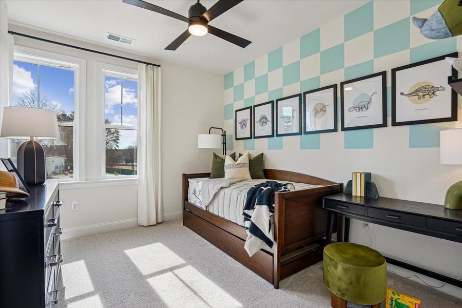 Representative furnished interior of a home built from the Pamlico by Caruso Homes in Midtown Rows, Fuquay Varina (Image 27). Representative furnished interior of a home built from the Pamlico by Caruso Homes in Midtown Rows, Fuquay Varina (Image 27).
