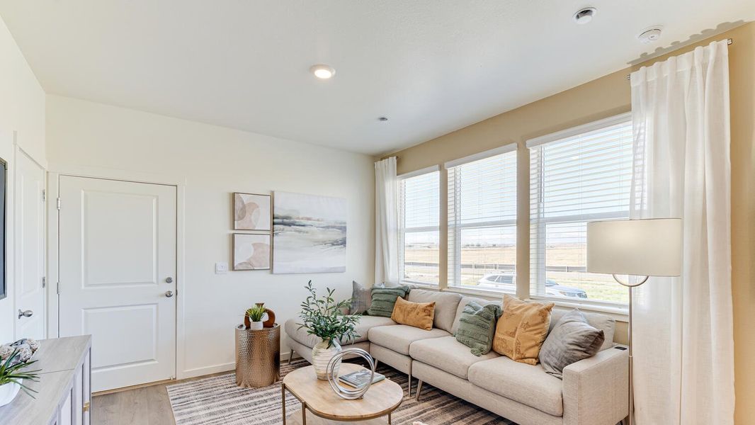 Furnished interior view inside a new home in Revere at Johnstown, Johnstown (Image 10). Furnished interior view inside a new home in Revere at Johnstown, Johnstown (Image 10).