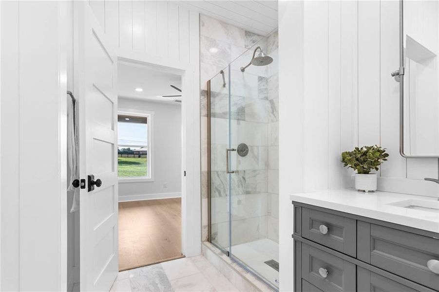 Furnished interior view inside a new home in , Canton (Image 37).