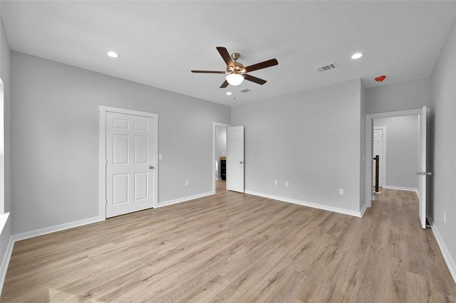 Primary Bedroom with 2 walk in closets